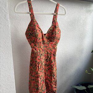 FARM Rio tropical dress with toucans